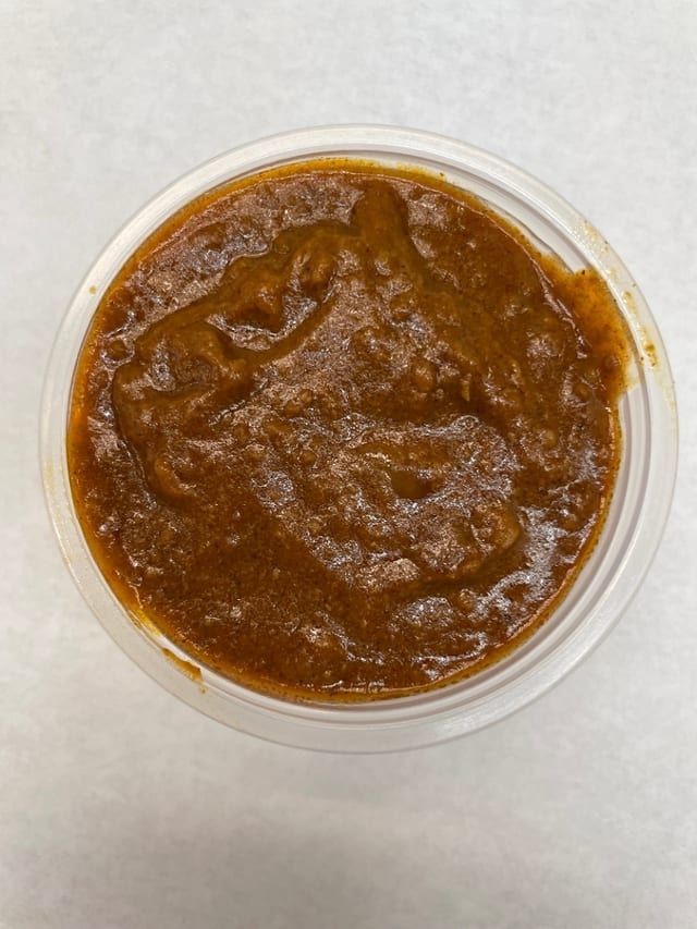 Cup of Hot Dog Chili.